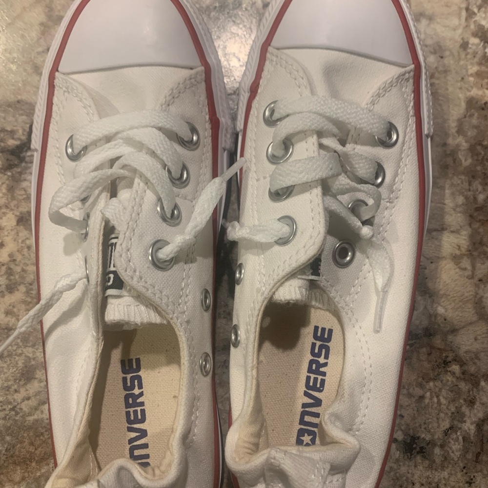 New in Box, Women Converse white converse. Size 5, Never worn